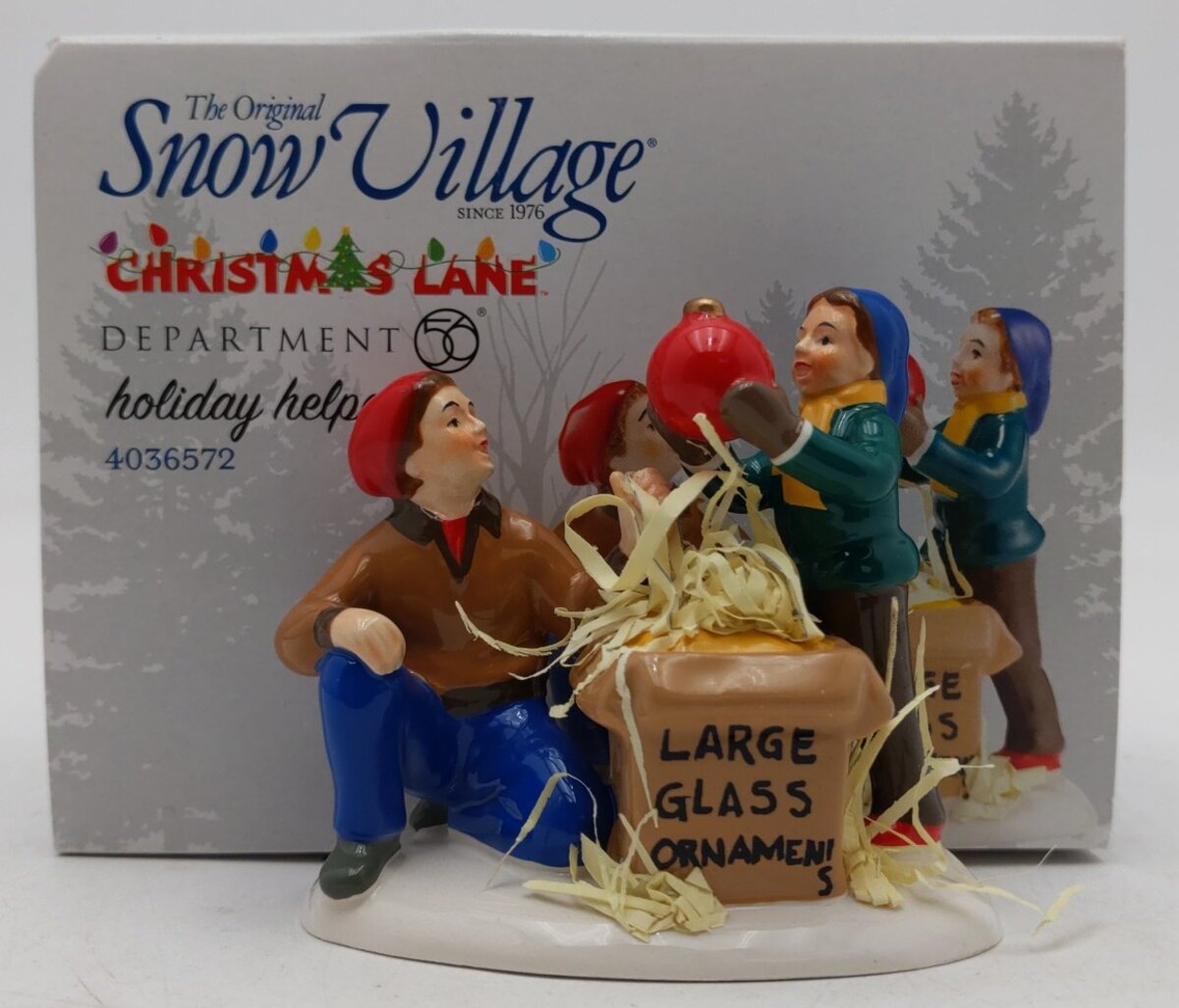 Dept 56 4036572 Snow Village-Christmas Lane "Holiday Helper" LN/Box