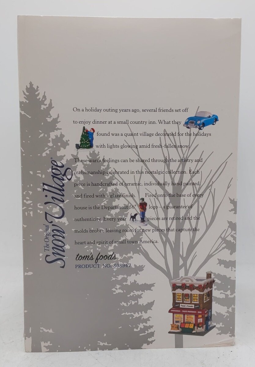 Dept 56 808947 Snow Village "Tom's Foods" EX/Box
