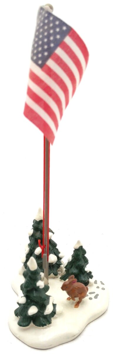Dept 56 5177-2 Village Flag Pole LN/Box
