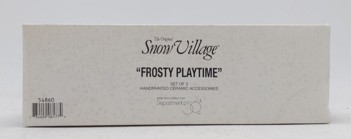 Dept 56 54860 Frosty Playtime Accessories EX/Box