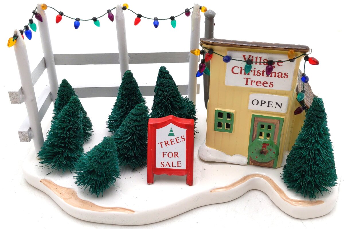 Dept 56 5138-1 Snow Village Tree Lot Retired-+ LN/Box