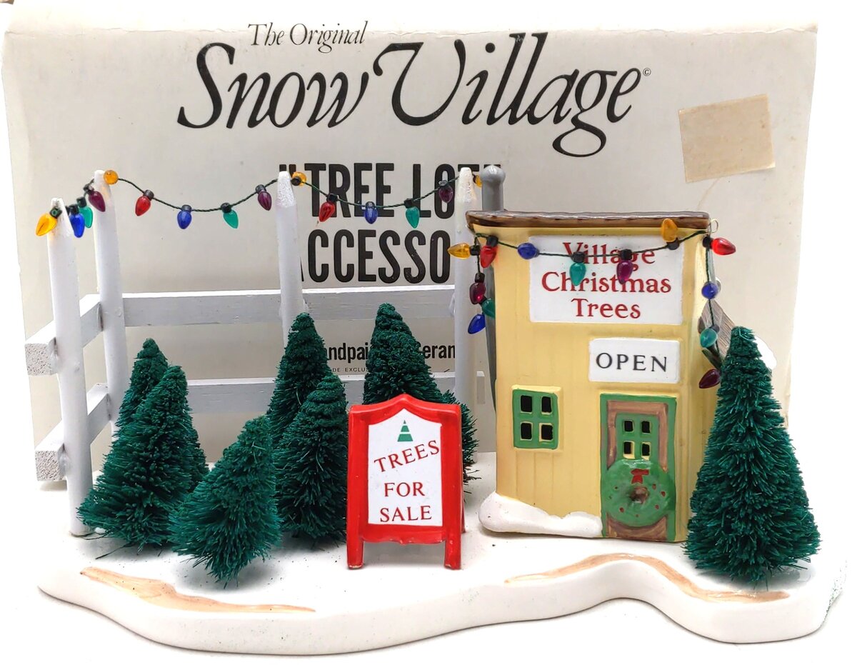 Dept 56 5138-1 Snow Village Tree Lot Retired-+ LN/Box