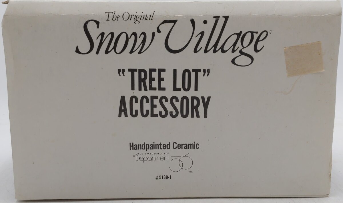 Dept 56 5138-1 Snow Village Tree Lot Retired-+ LN/Box