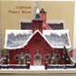 Cracker Barrel Lighted Paper Barn EX/Box
