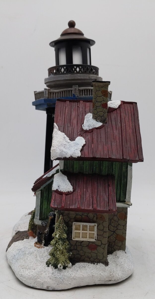 Cracker Barrel Collectible 461985 Fiber Optic House w/LED Lighthouse LN/Box