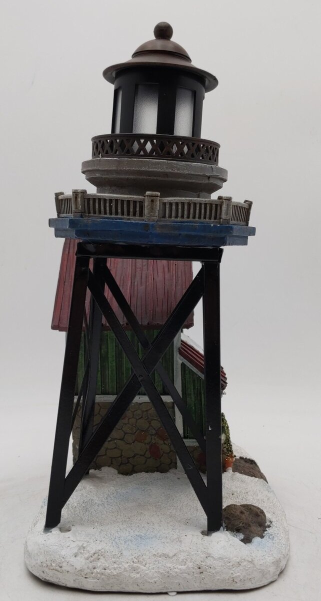 Cracker Barrel Collectible 461985 Fiber Optic House w/LED Lighthouse LN/Box