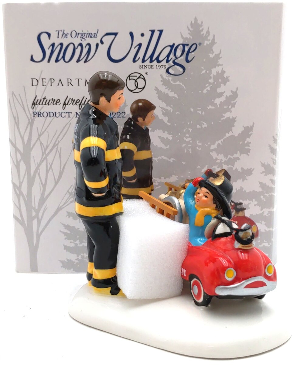 Dept 56 4020222 Snow village "future firefighter" NIB