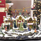 Holiday Living Lighted Village With Santa LN/Box