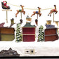 Holiday Living Lighted Village With Santa LN/Box