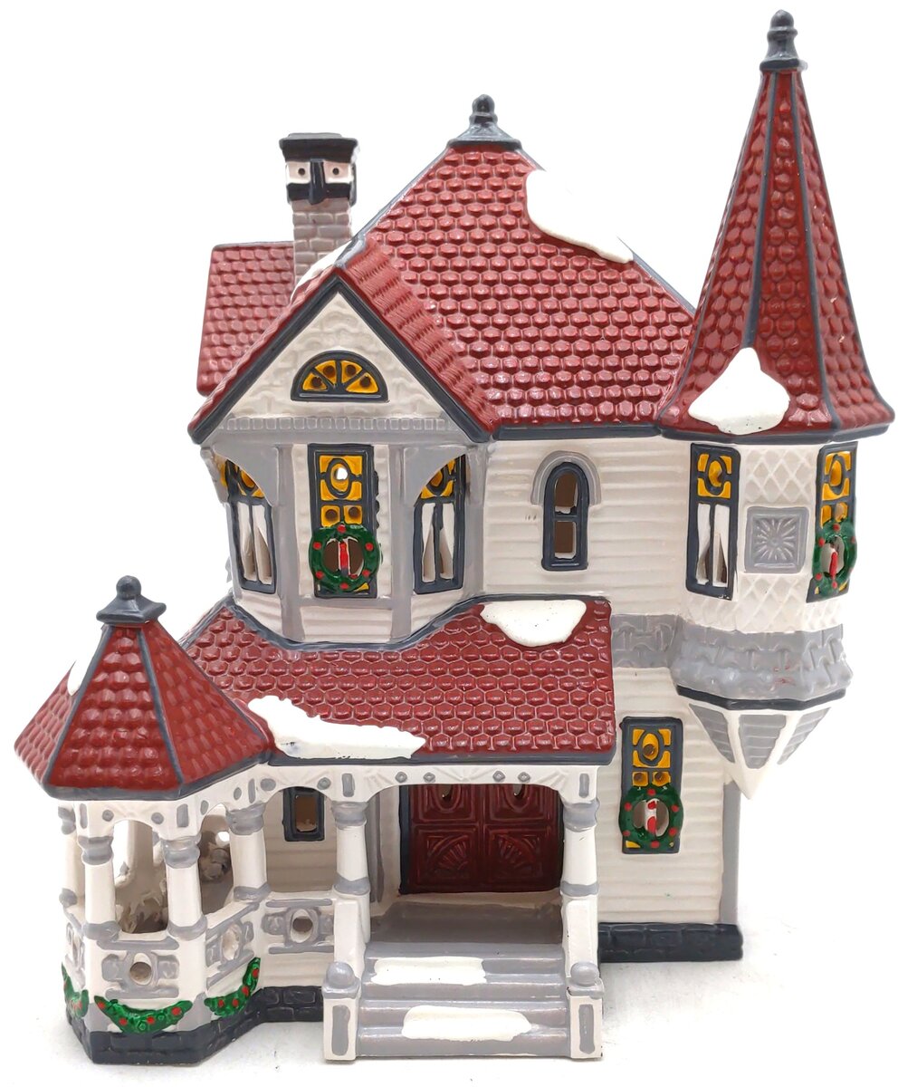 Dept 56 5157-8 Queen Anne Victorian Ceramic House LN/Box