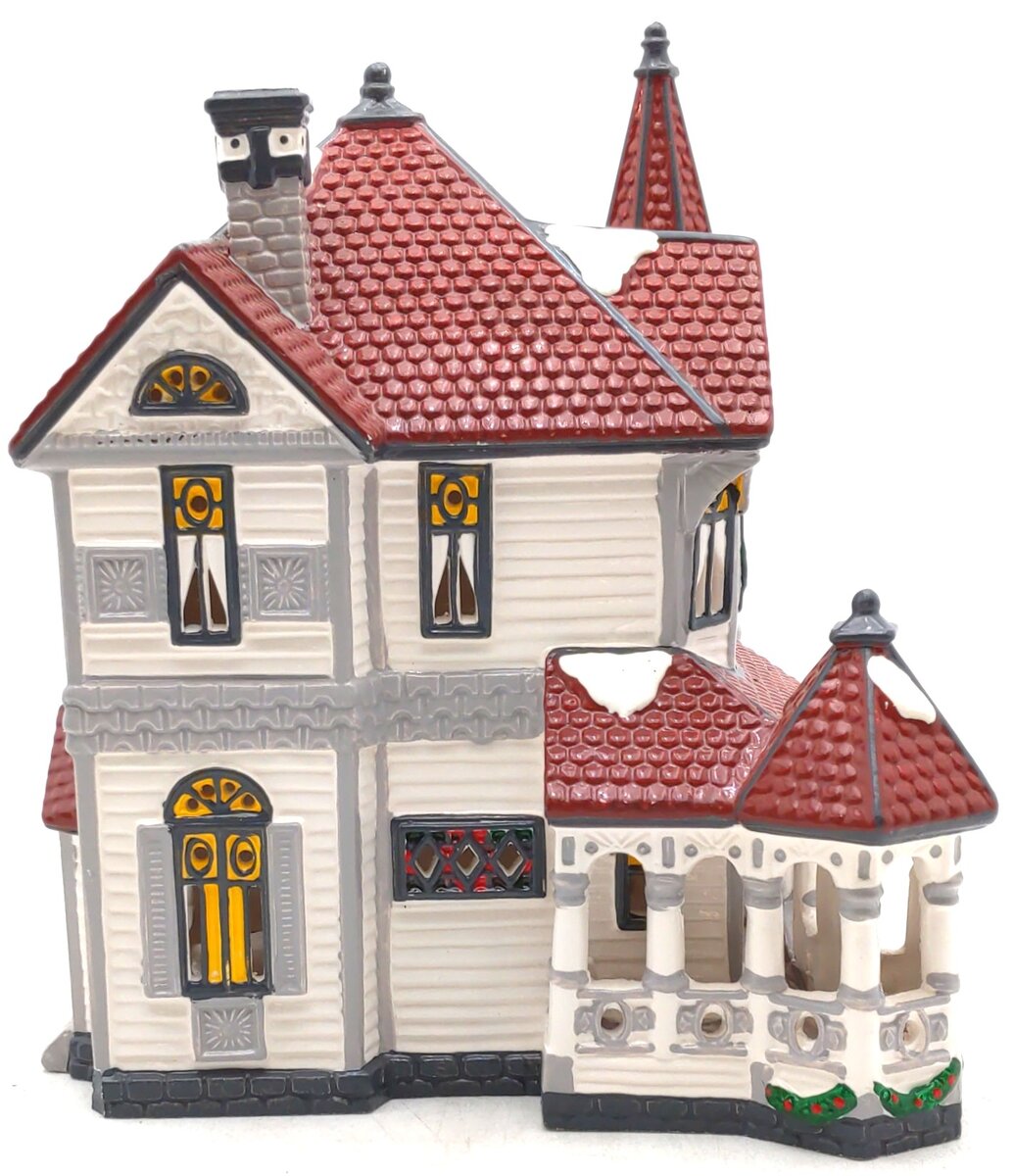 Dept 56 5157-8 Queen Anne Victorian Ceramic House LN/Box