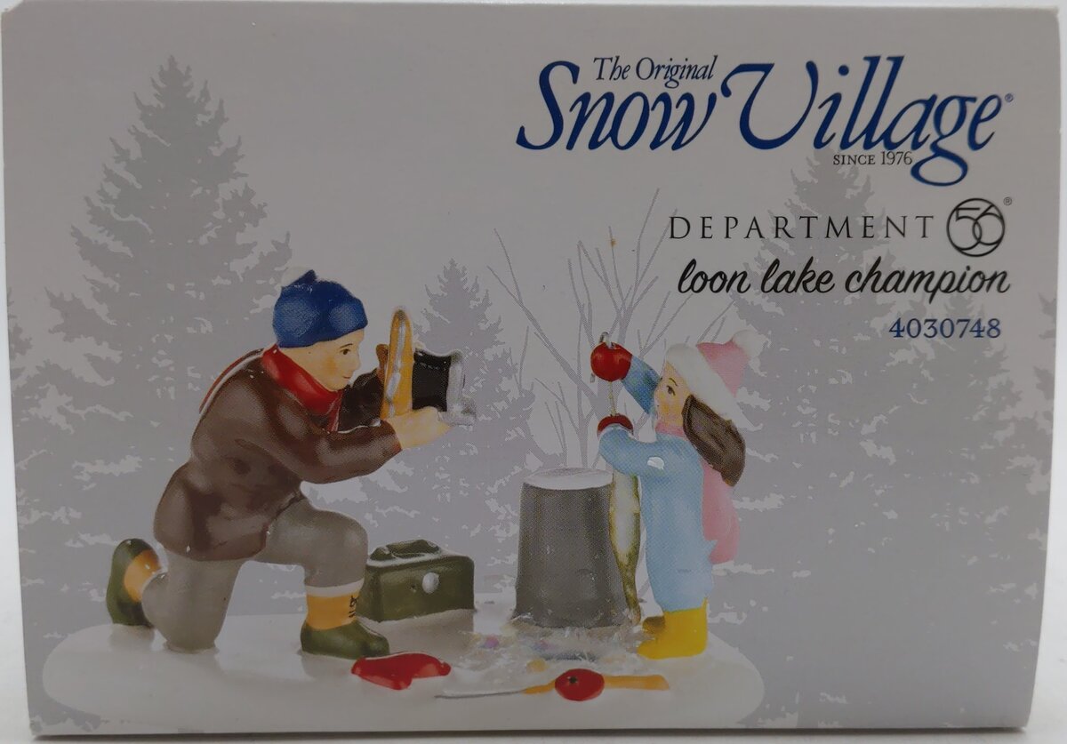Dept 56 4030748 "Snow Village" Loon Lake Champion NIB