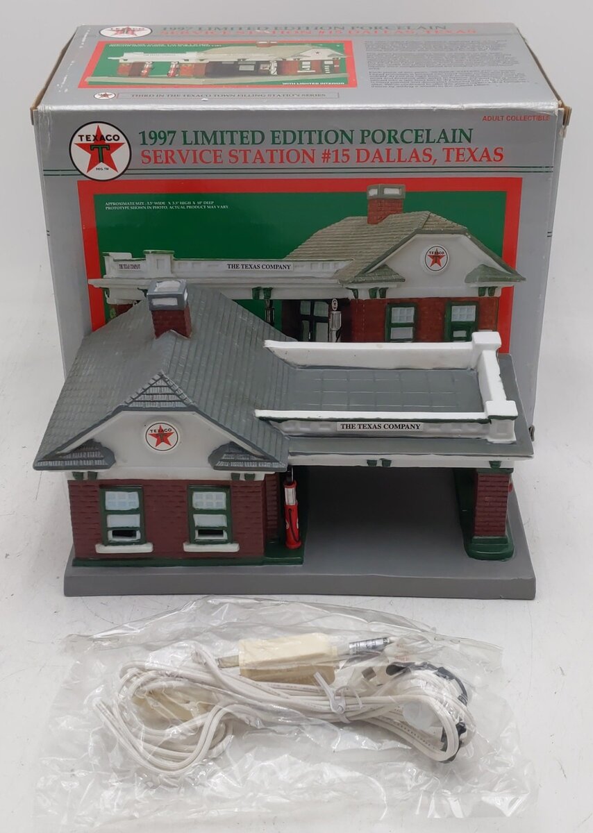 Texaco 09492T 1997 Limited Edition Porcelain Service Station Dallas, Texas #15 EX/Box