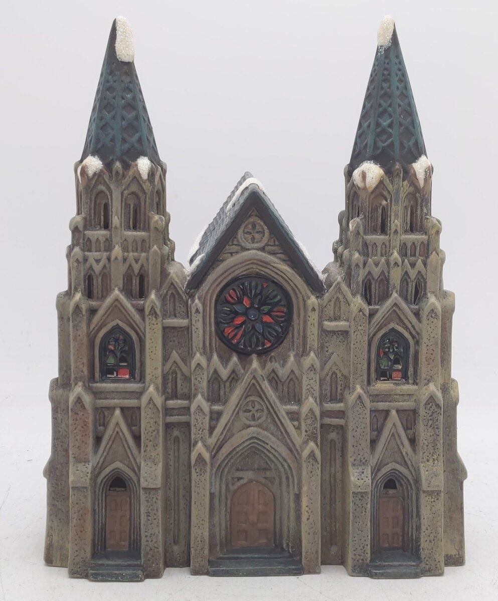 Holiday Time P054OF-1 Village collectables Lighted Church EX/Box