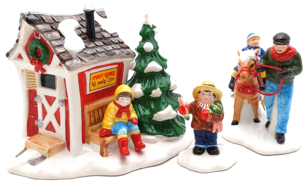 Dept 56 5453-4 Pint-Size Pony Rides LN/Box