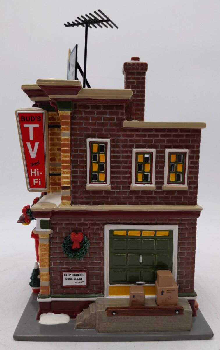 Dept 56 56.55612 Snow Village "Bud's T.V. & Hi-Fi" LN/Box