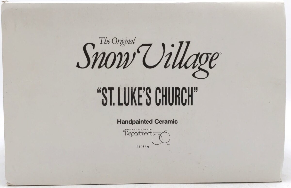 Dept 56 5421-6 St. Luke's Church EX/Box