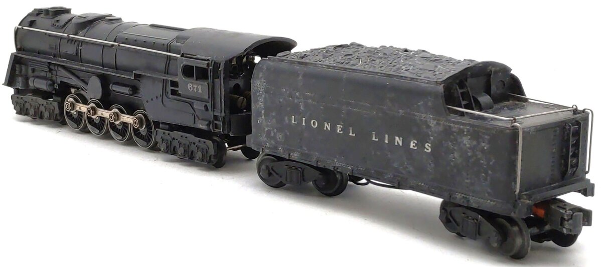 Lionel 671 Vintage O 6-8-6 Die-Cast Steam Turbine Locomotive w/671W Tender VG