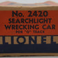 Lionel 2420 Vintage O Delaware, Lackawanna & Western Wrecking Caboose w/Light VG/Box