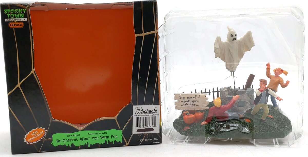 Lemax Spooky Town Be Careful What You Wish For NIB