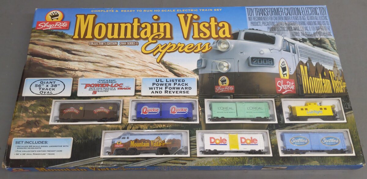 ShopRite Express 433-8807 HO Scale Mountain Vista Express Diesel Freight Set MT/Box