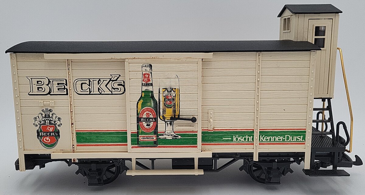 LGB 4026 G Scale Beck's Beer Boxcar EX/Box