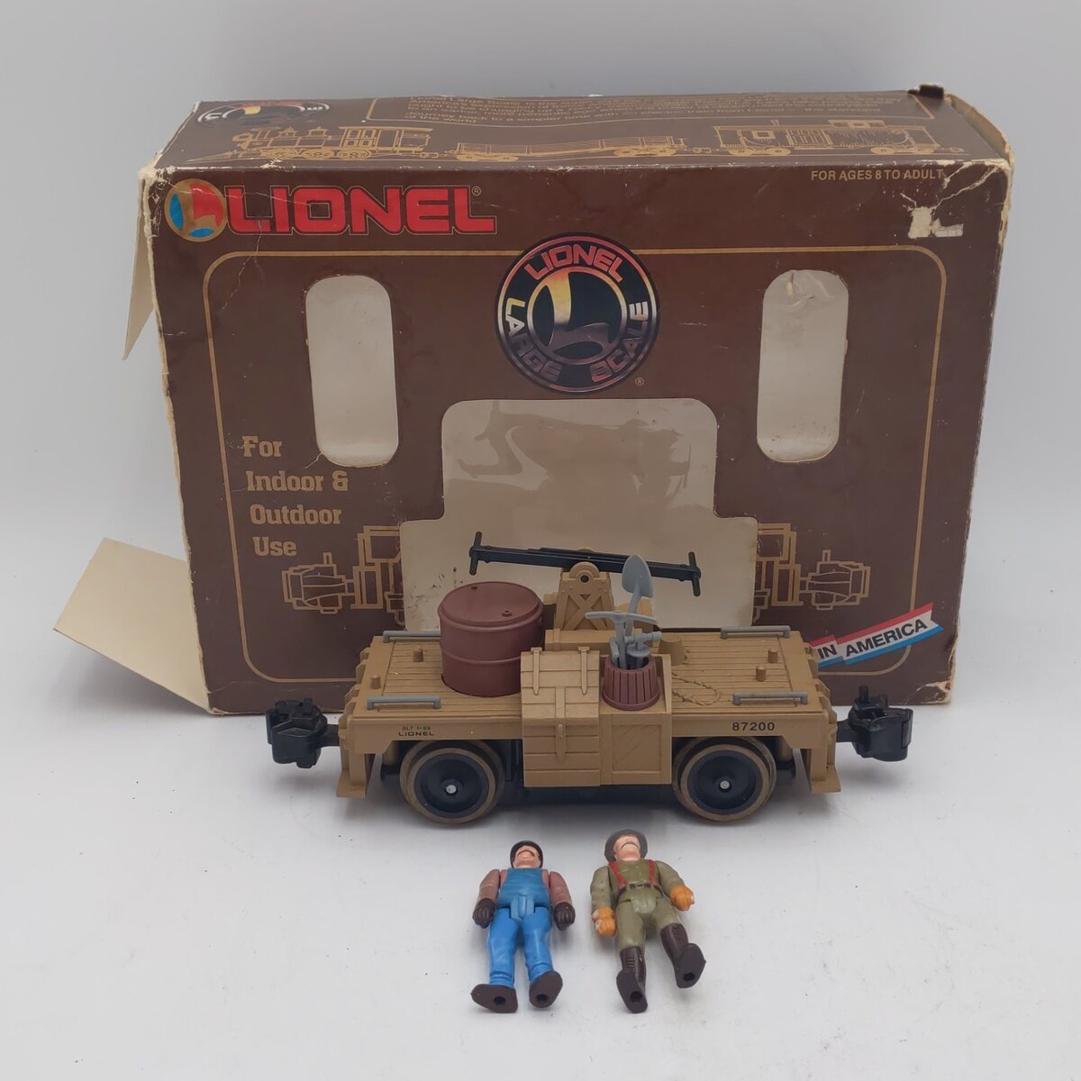 Lionel 8-87200 G Scale Buford & Roscoe Handcar EX/Box