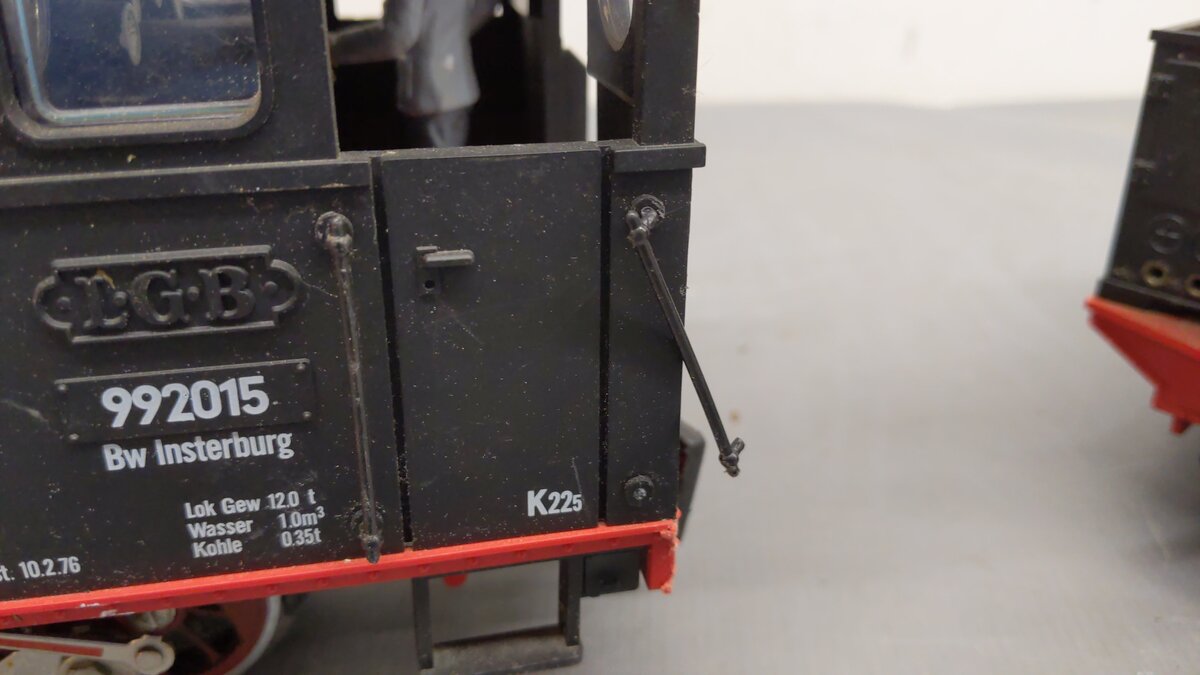 LGB 2015D G Gauge Insterburg Steam Locomotive & Tender #992015 VG/Box