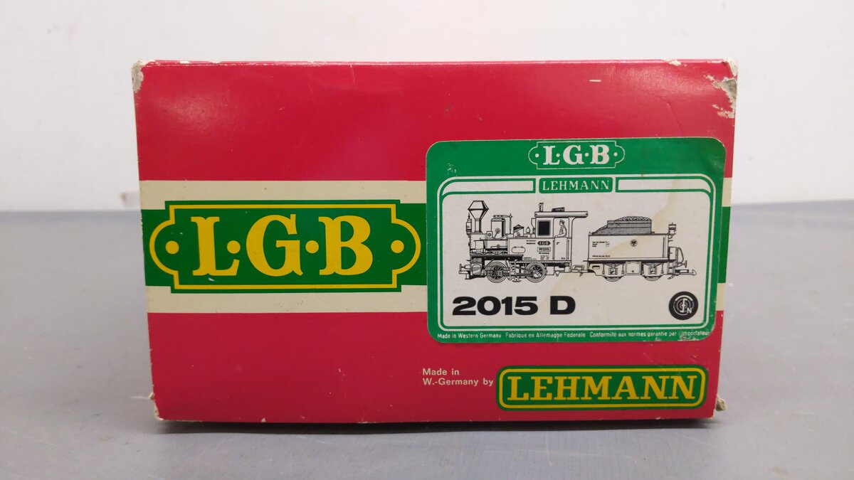 LGB 2015D G Gauge Insterburg Steam Locomotive & Tender #992015 VG/Box