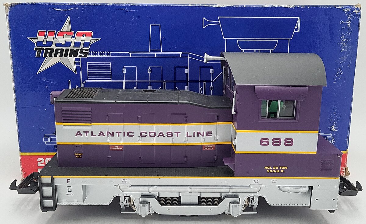 USA Trains R22053 Atlantic Coast Line 20 Ton Diesel Locomotive #688 EX/Box