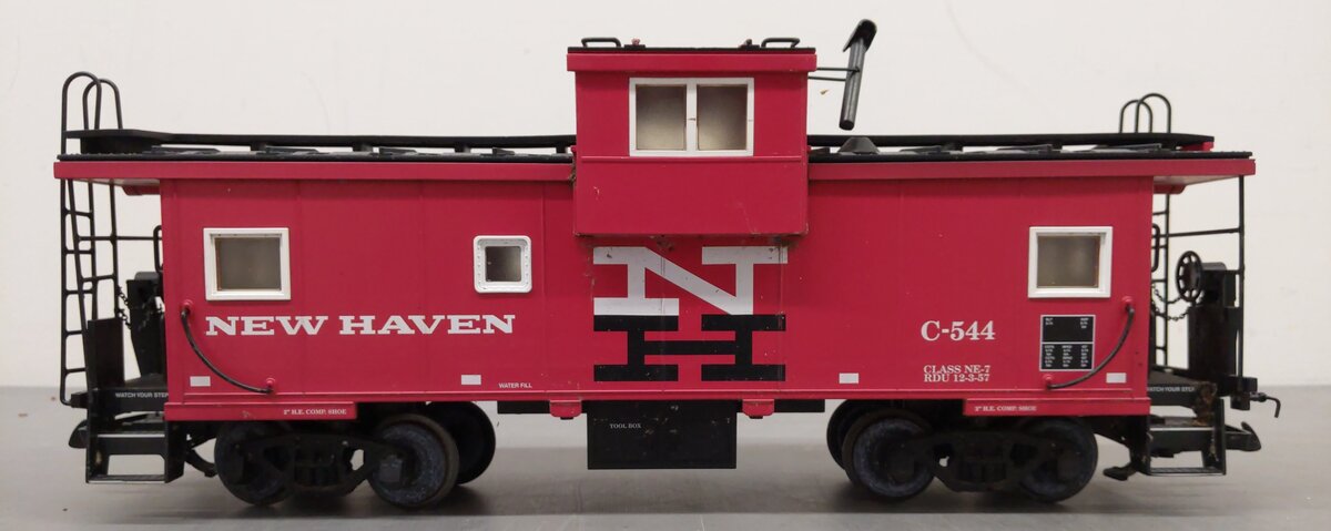 USA Trains R12107 G New Haven Extended Vision Caboose #C-543 (Metal Wheels) VG/Box