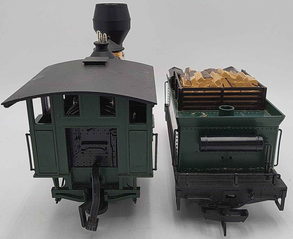 LGB 2018D G Scale DSP&PRR 2-6-0 Mogul Steam Locomotive & Tender #18 VG/Box