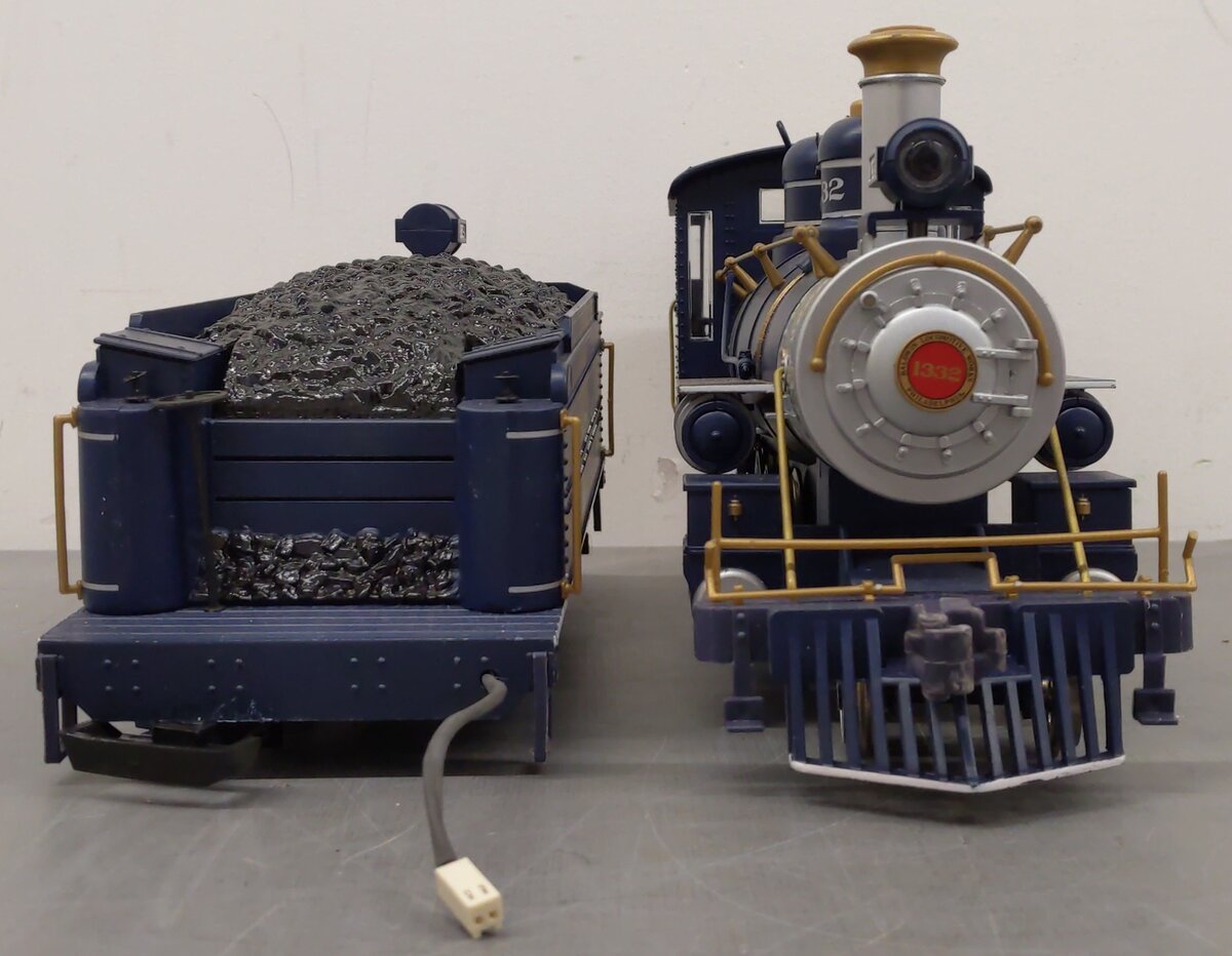 Bachmann 1332 G B&O Royal Blue Line 4-6-0 Steam Locomotive and Tender #1332 VG