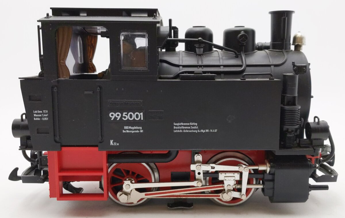 LGB 2076D G Scale Deutsche Reichsbahn Steam Locomotive #995001 EX