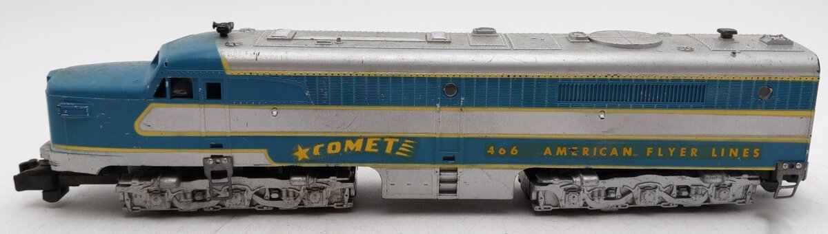American Flyer 466 Vintage S B&O "Comet" PA-1 Powered Diesel Locomotive VG