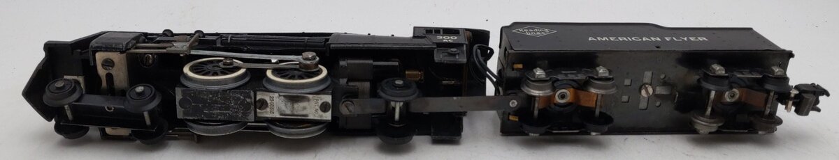 American Flyer 300 Vintage S Reading 4-4-2 Atlantic Steam Locomotive & Tender VG
