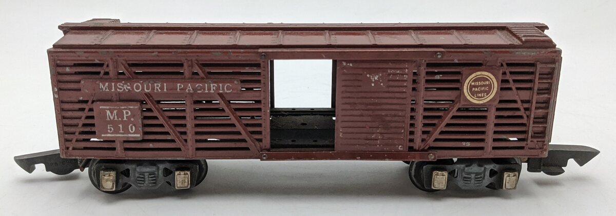 American Flyer 510 Vintage O Gauge Missouri Pacific Diecast Cattle Car