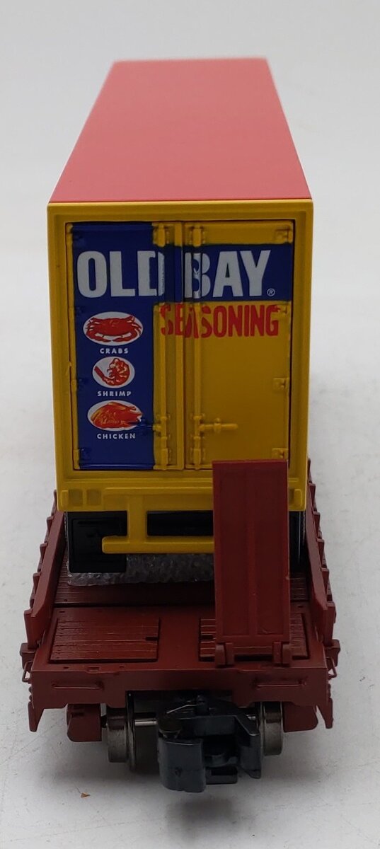 MTH 35-76034 S Western Maryland Flat Car w/45' Trailer #1889 NIB