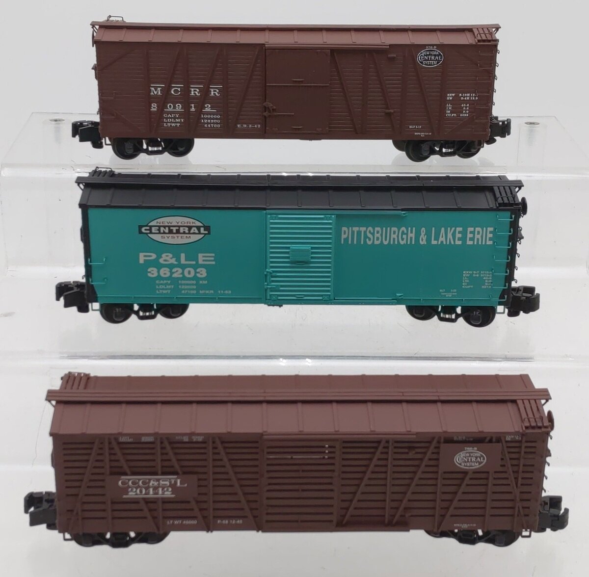 S-Helper 00350 S Gauge New York Central Freight Car Set (Set Of 3) EX/Box