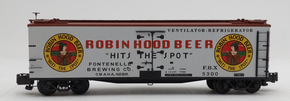 S-Helper 00485 S Gauge Robin Hood Beer Reefer Car #5300 LN/Box