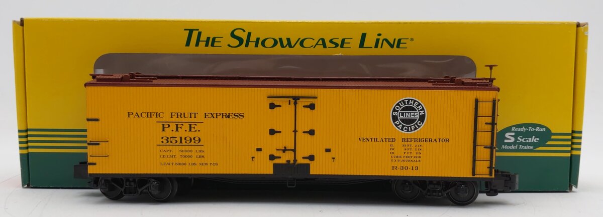 S-Helper 00498 S Gauge Pacific Fruit Express Reefer Car #35199 LN/Box