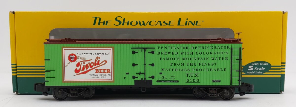 S-Helper 00500 S Gauge TUX-Tivoli Beer Reefer #5100 LN/Box