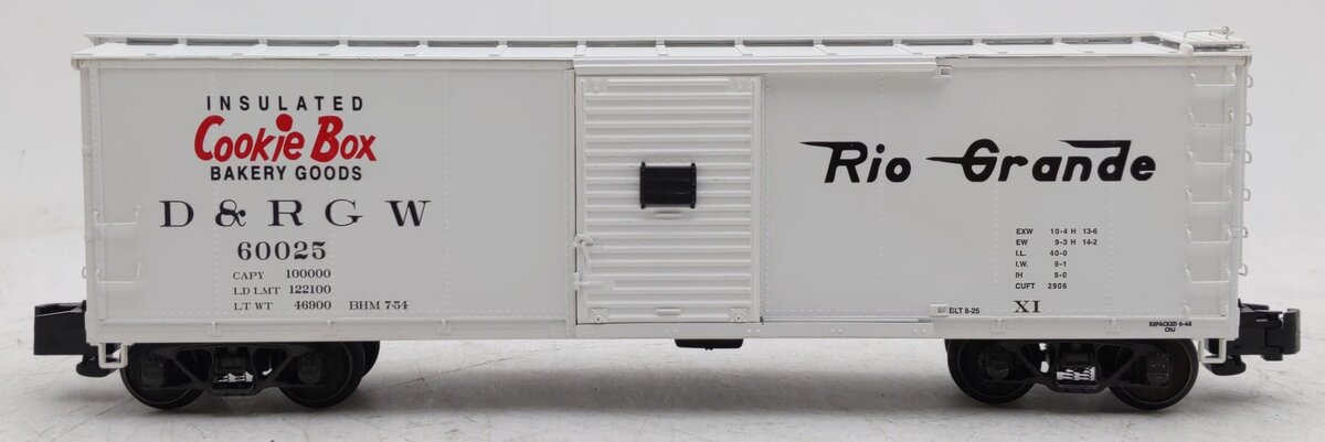 S-Helper 00706 S Gauge D&RGW 'Cookie Box' Box Car #60025 LN/Box