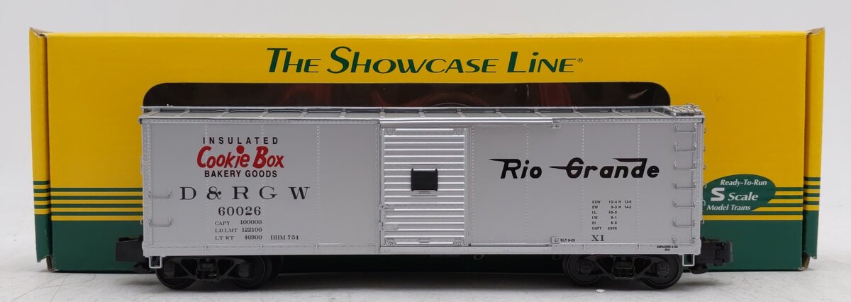 S-Helper 00707 S Scale D&RGW 'Cookie Box' Boxcar #60026 LN/Box