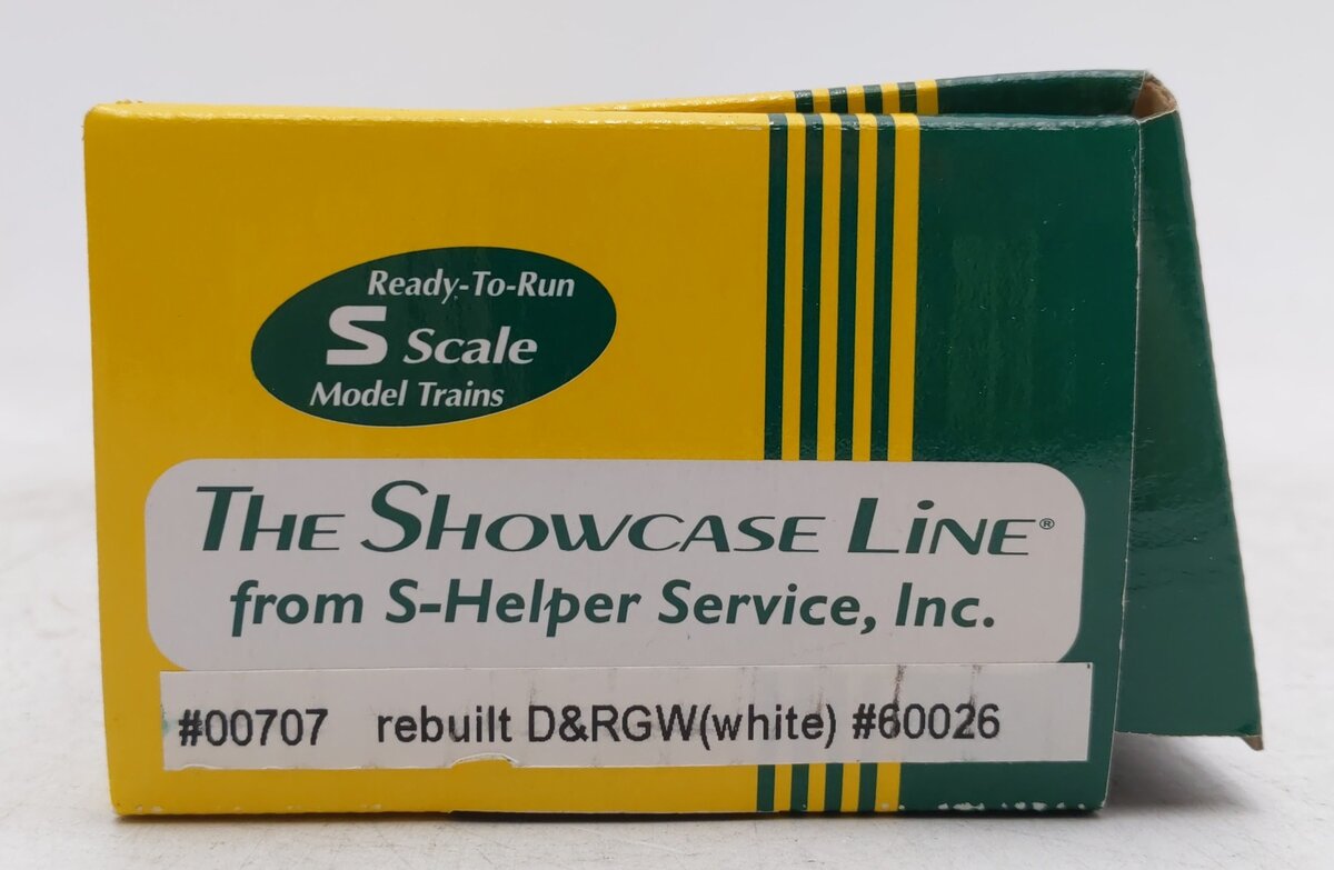 S-Helper 00707 S Scale D&RGW 'Cookie Box' Boxcar #60026 LN/Box
