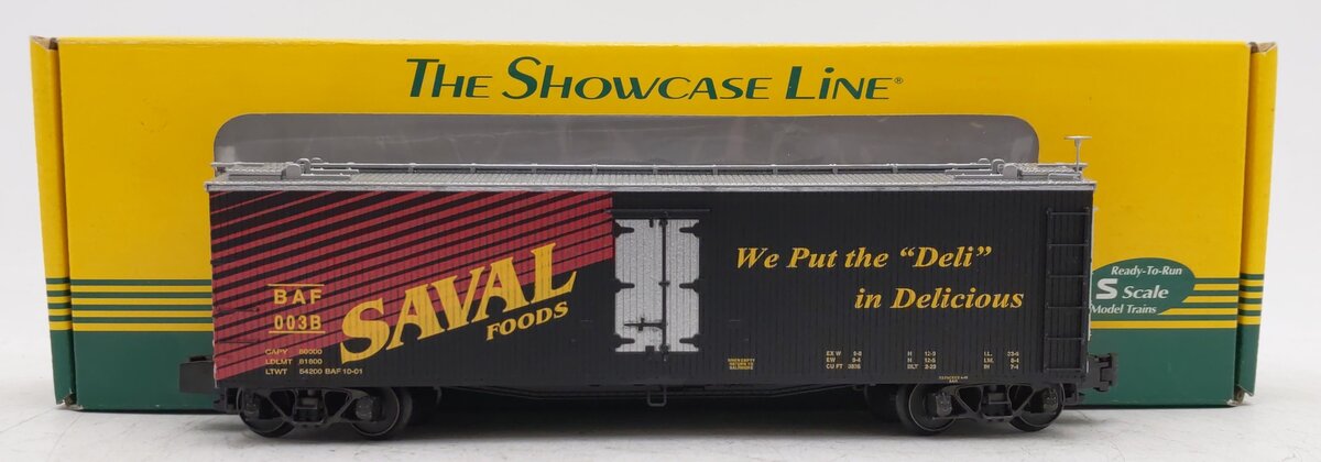 S-Helper Service 00720 S Gauge Saval BAF Reefer #003B LN/Box