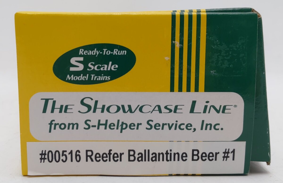 S-Helper 00516 S Gauge P. Ballantine & Sons Ales and Beer Reefer Car #106 LN/Box