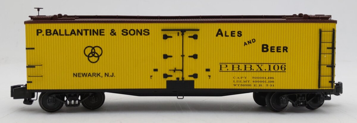 S-Helper 00516 S Gauge P. Ballantine & Sons Ales and Beer Reefer Car #106 LN/Box