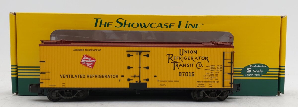 S-Helper 01277 S Gauge Milwaukee Road URTC 40' Wooden Billboard Reefer LN/Box