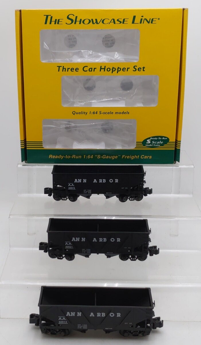 S-Helper Service 00760 S Gauge Ann Arbor 2-Bay Hopper Set (Set Of 3) LN/Box